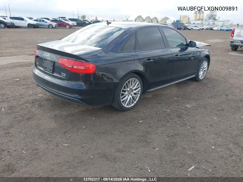 2016 AUDI A4 VIN WAUBFCFLXGN009891 — фото 4