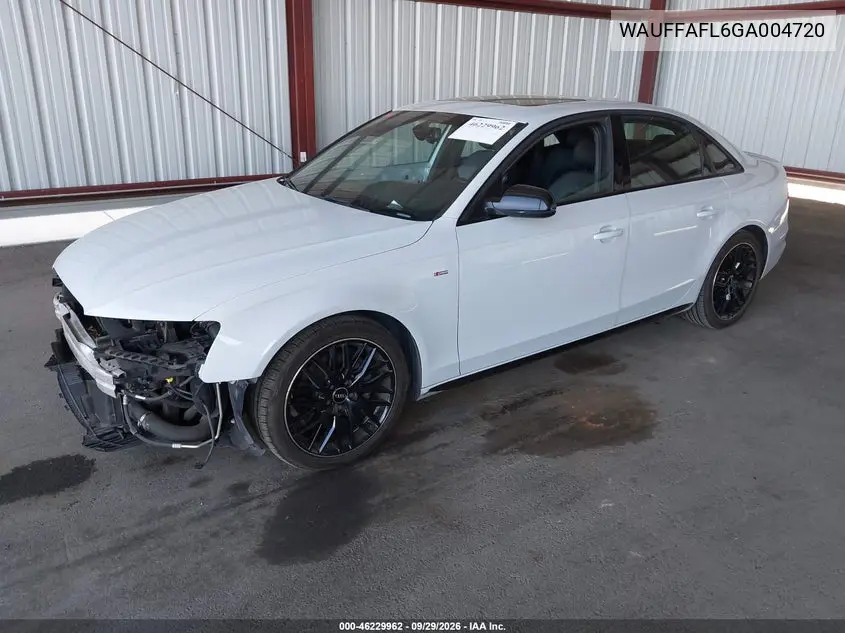 2016 AUDI A4 VIN WAUFFAFL6GA004720 — фото 2