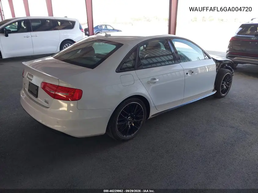 2016 AUDI A4 VIN WAUFFAFL6GA004720 — фото 4