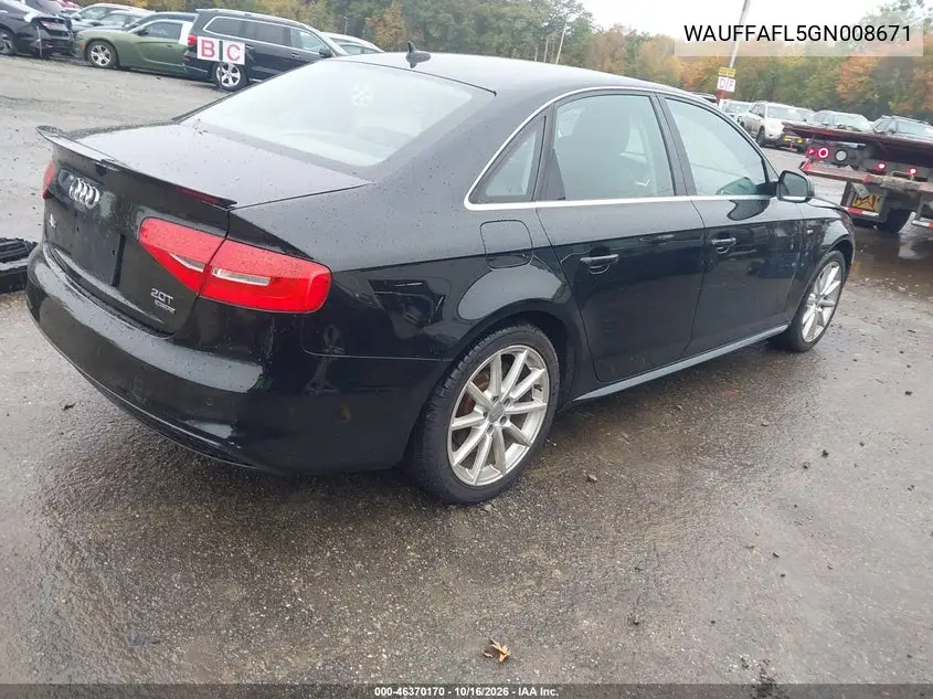2016 AUDI A4 VIN WAUFFAFL5GN008671 — фото 4