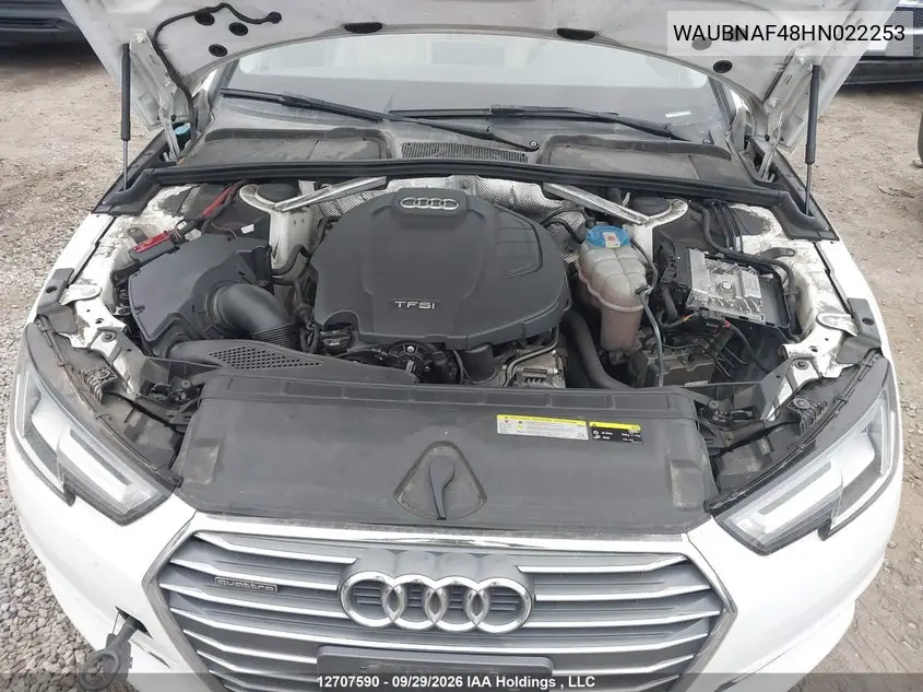 2017 AUDI A4 VIN WAUBNAF48HN022253 — фото 10