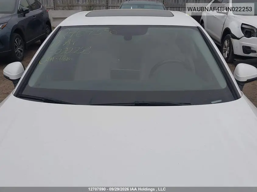 2017 AUDI A4 VIN WAUBNAF48HN022253 — фото 17