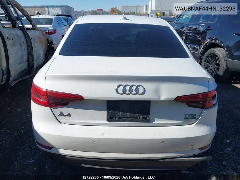 2017 AUDI A4 VIN WAUBNAF44HN032293 — фото 16