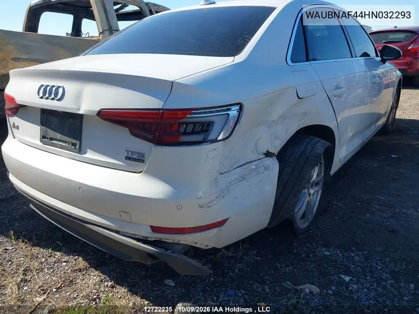 2017 AUDI A4 VIN WAUBNAF44HN032293 — фото 18