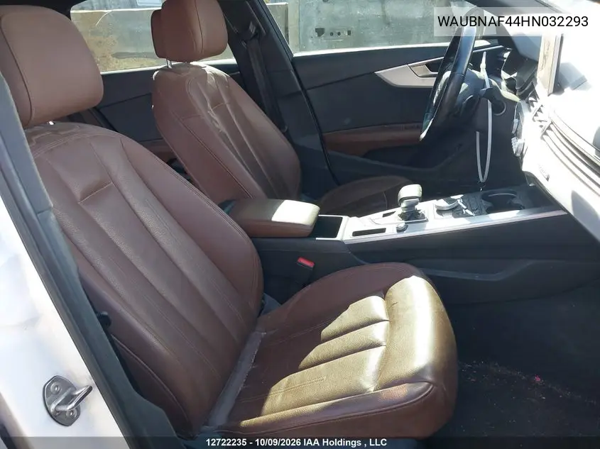 2017 AUDI A4 VIN WAUBNAF44HN032293 — фото 5