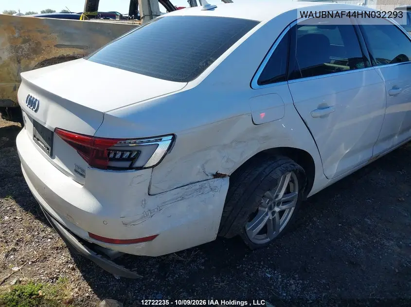 2017 AUDI A4 VIN WAUBNAF44HN032293 — фото 6