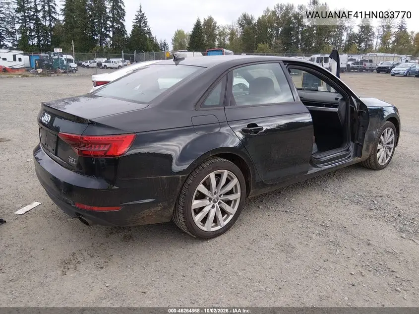 2017 AUDI A4 VIN WAUANAF41HN033770 — фото 5