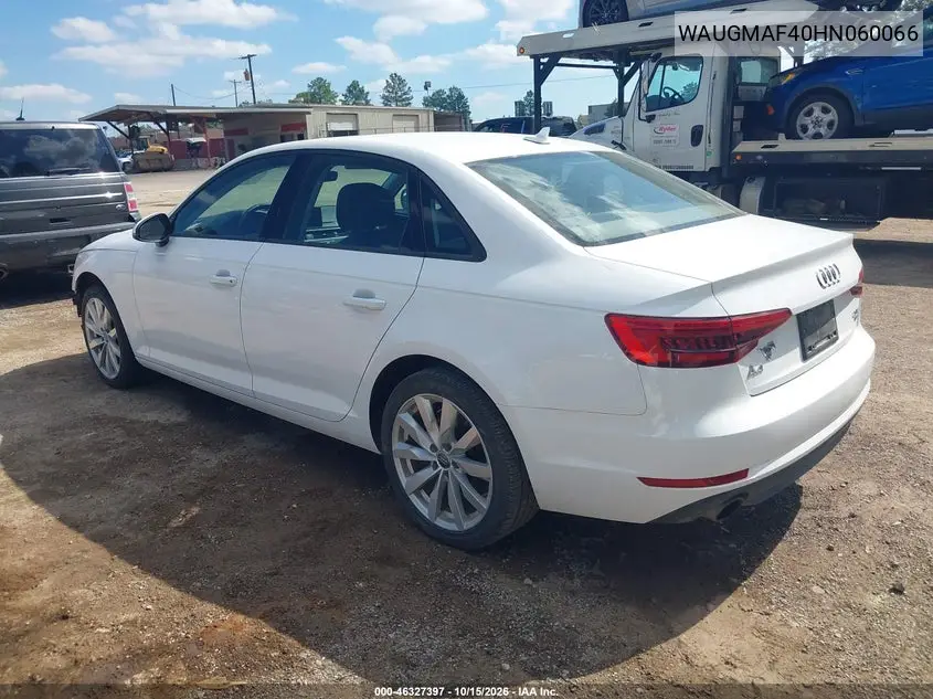 2017 AUDI A4 VIN WAUGMAF40HN060066 — фото 3