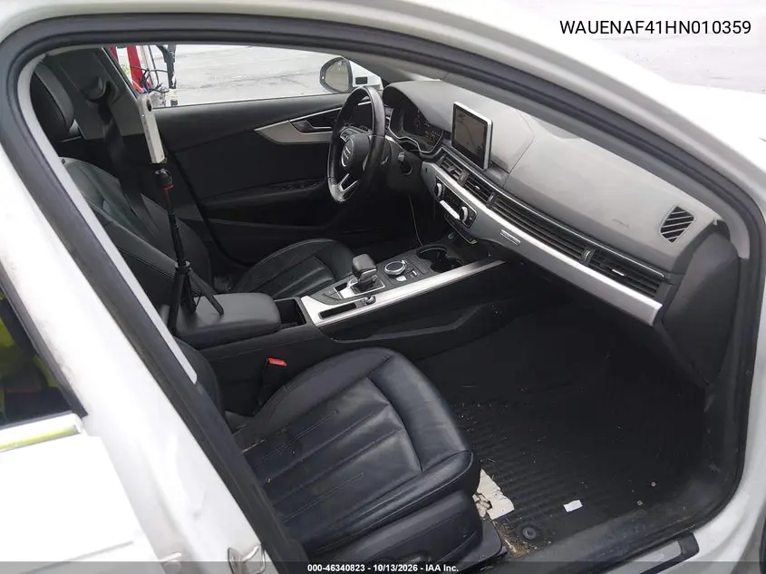 2017 AUDI A4 VIN WAUENAF41HN010359 — фото 5