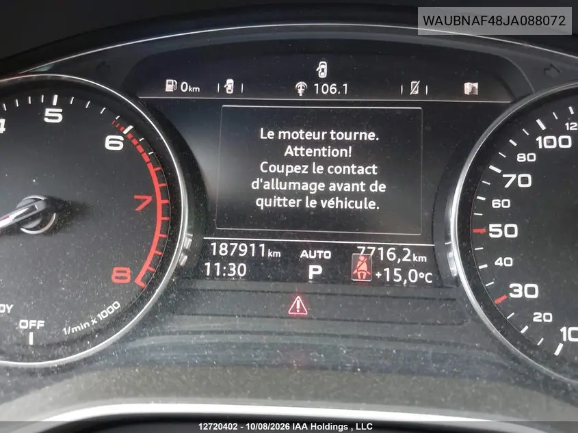 2018 AUDI A4 VIN WAUBNAF48JA088072 — фото 15