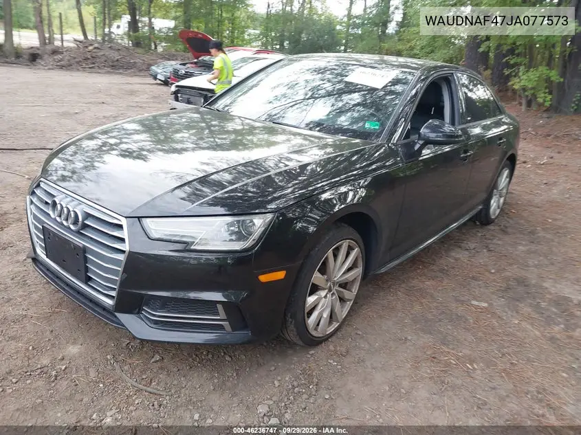 2018 AUDI A4 VIN WAUDNAF47JA077573 — фото 2