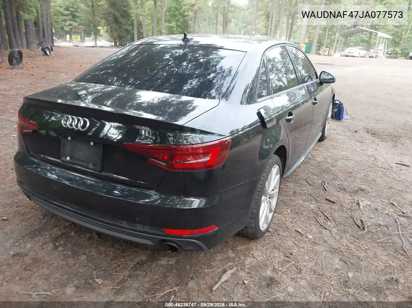 2018 AUDI A4 VIN WAUDNAF47JA077573 — фото 4