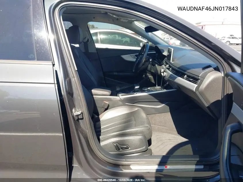 2018 AUDI A4 VIN WAUDNAF46JN017843 — фото 5