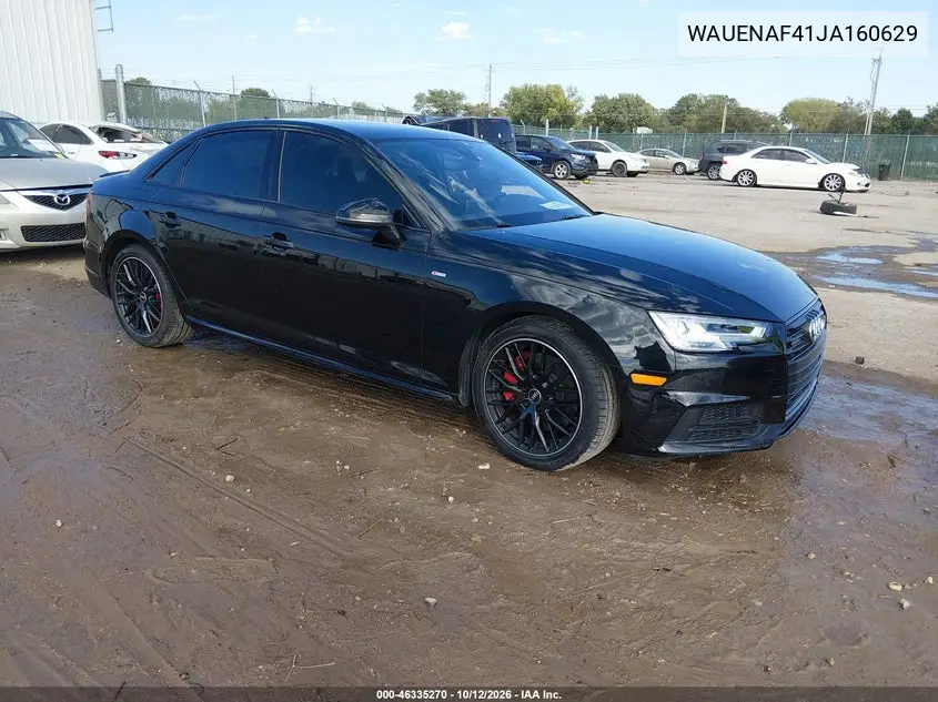 AUDI A4 2018, VIN WAUENAF41JA160629