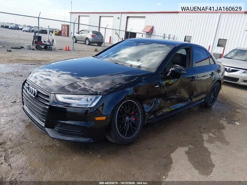 2018 AUDI A4 VIN WAUENAF41JA160629 — фото 2