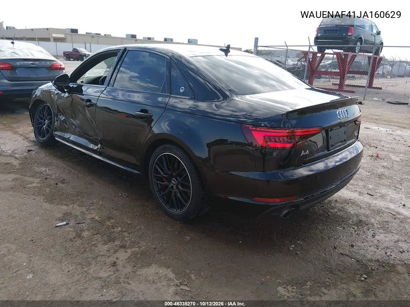 2018 AUDI A4 VIN WAUENAF41JA160629 — фото 3