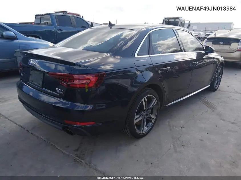 2018 AUDI A4 VIN WAUENAF49JN013984 — фото 4