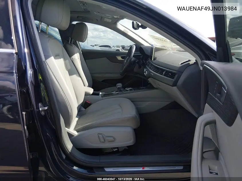 2018 AUDI A4 VIN WAUENAF49JN013984 — фото 5