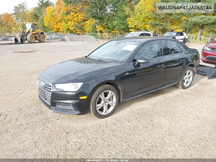2018 AUDI A4 VIN WAUDNAF41JA065144 — фото 2