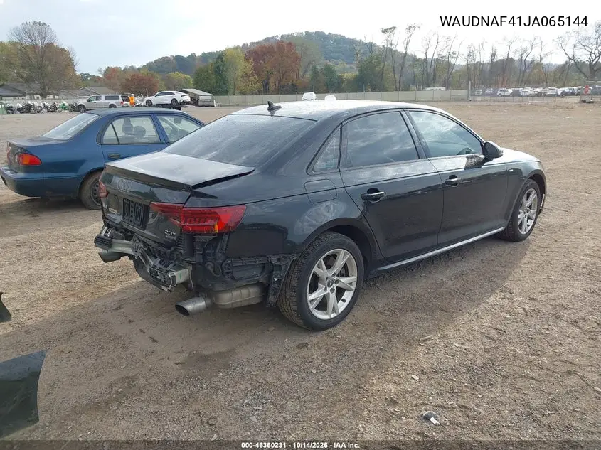 2018 AUDI A4 VIN WAUDNAF41JA065144 — фото 4