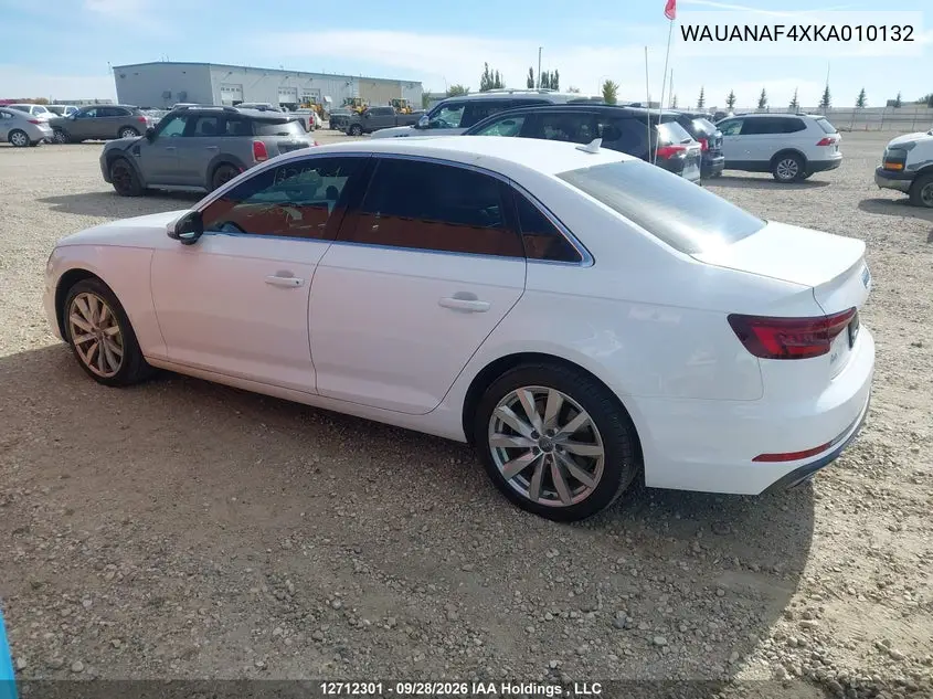 2019 AUDI A4 VIN WAUANAF4XKA010132 — фото 15