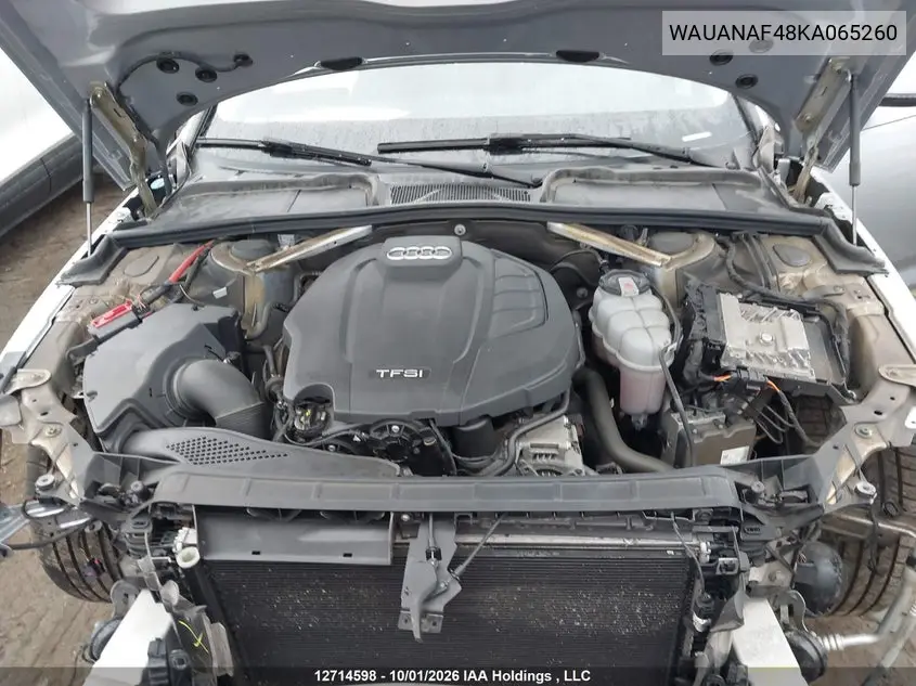 2019 AUDI A4 VIN WAUANAF48KA065260 — фото 10