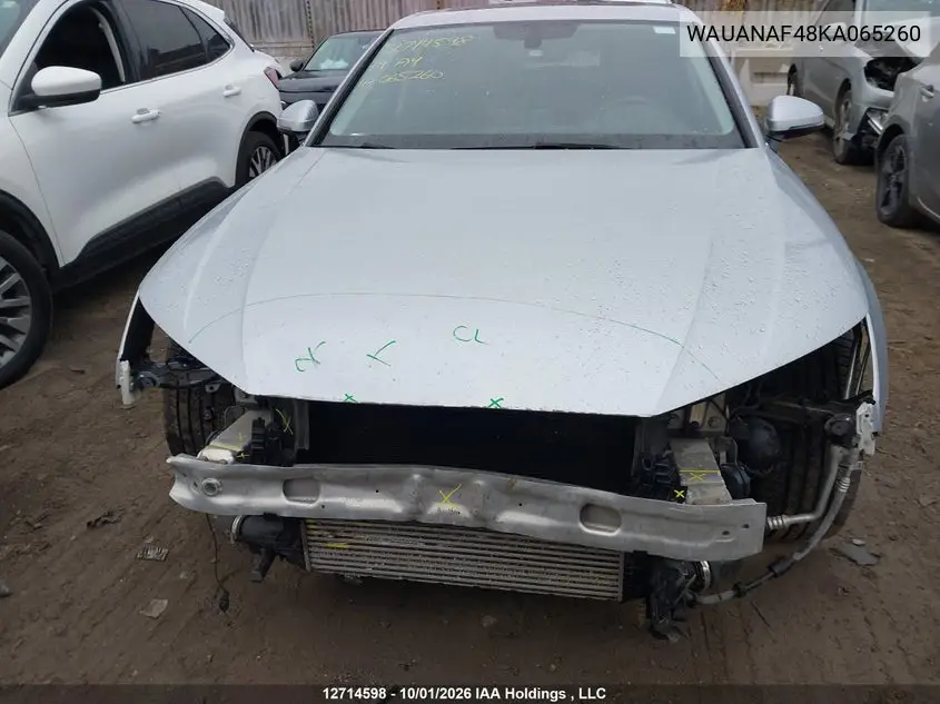 2019 AUDI A4 VIN WAUANAF48KA065260 — фото 12