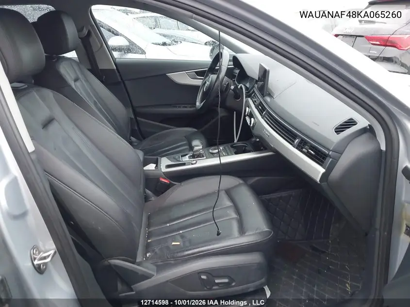 2019 AUDI A4 VIN WAUANAF48KA065260 — фото 5