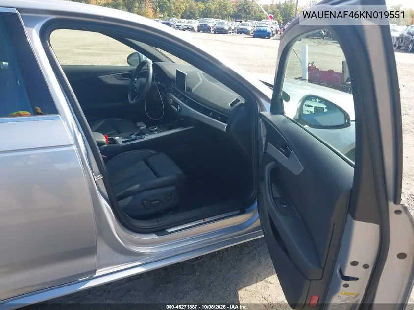 2019 AUDI A4 VIN WAUENAF46KN019551 — фото 5