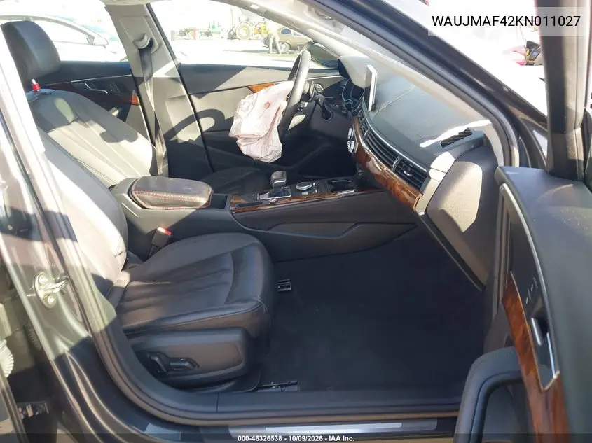 2019 AUDI A4 VIN WAUJMAF42KN011027 — фото 5