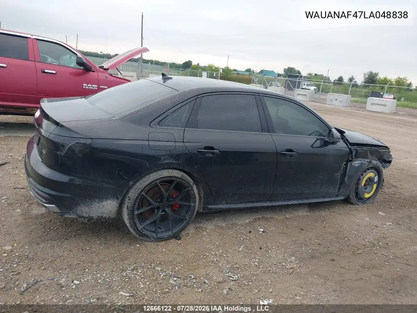 2020 AUDI A4 VIN WAUANAF47LA048838 — фото 13