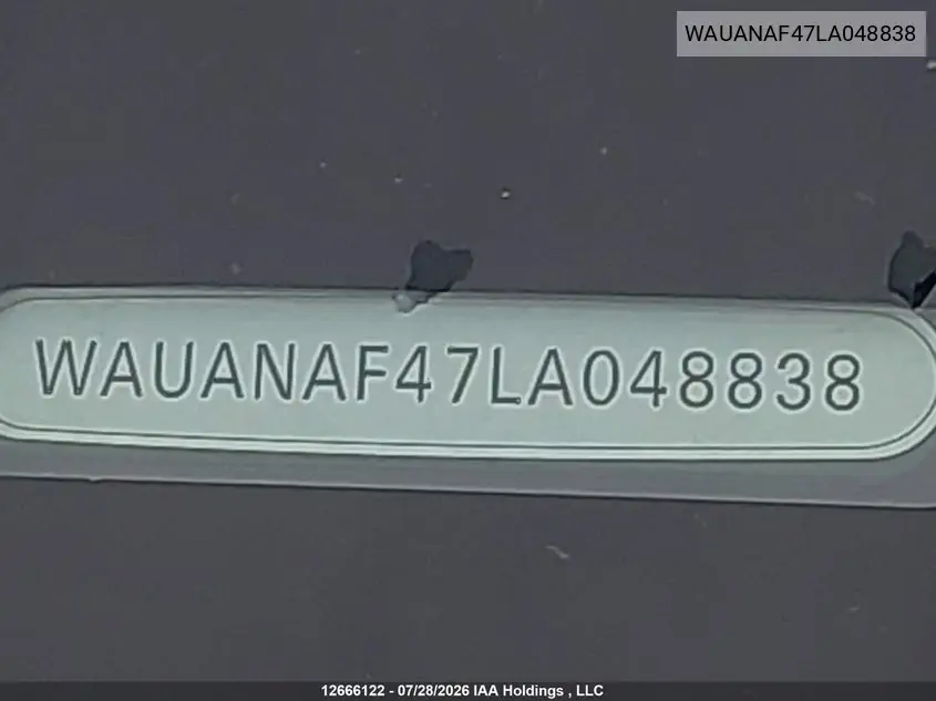 2020 AUDI A4 VIN WAUANAF47LA048838 — фото 20