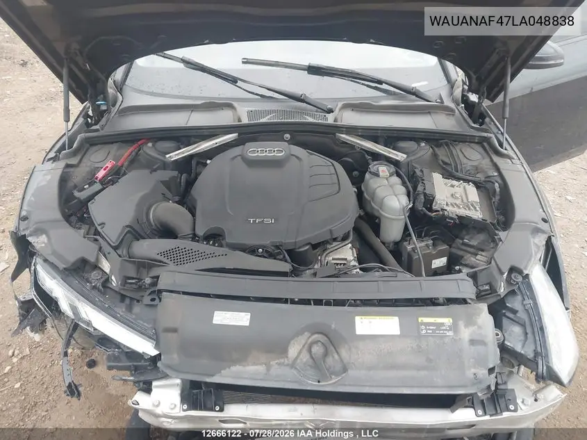 2020 AUDI A4 VIN WAUANAF47LA048838 — фото 9