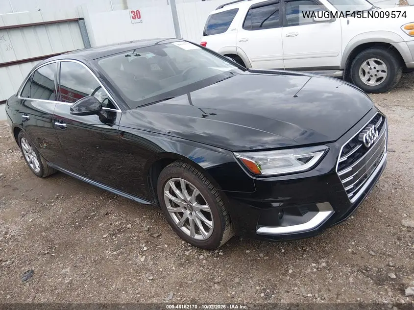 AUDI A4 2020, VIN WAUGMAF45LN009574