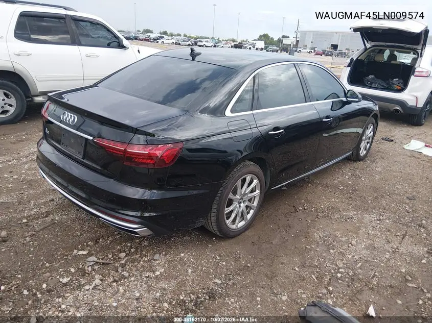 2020 AUDI A4 VIN WAUGMAF45LN009574 — фото 4
