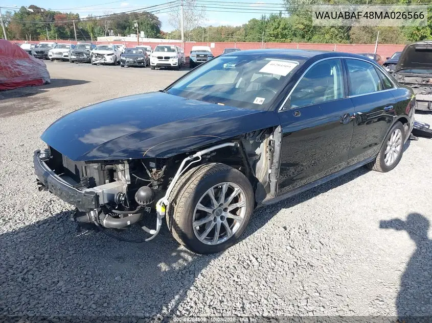 2021 AUDI A4 VIN WAUABAF48MA026566 — фото 2