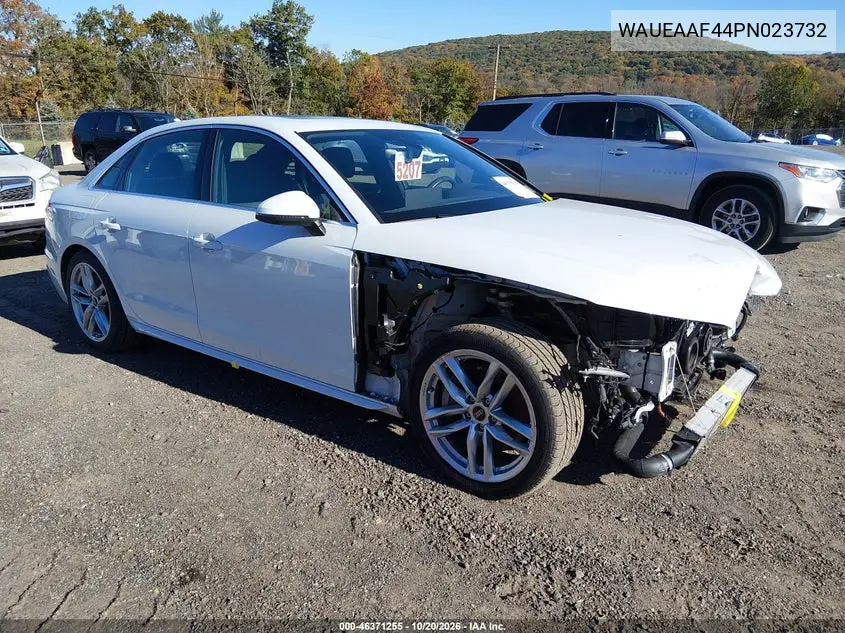 AUDI A4 2023, VIN WAUEAAF44PN023732