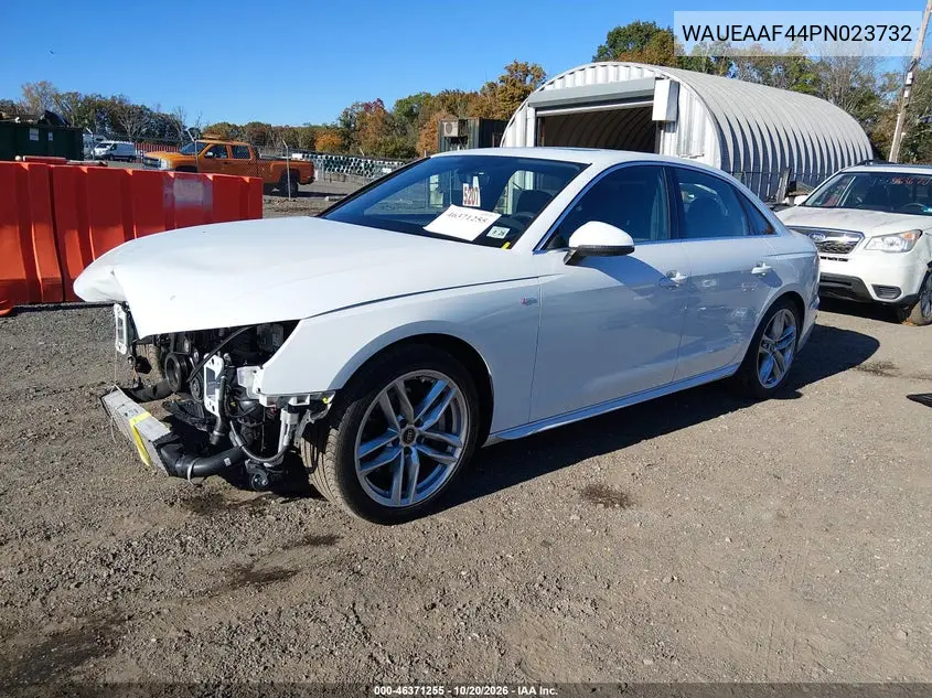 2023 AUDI A4 VIN WAUEAAF44PN023732 — фото 2