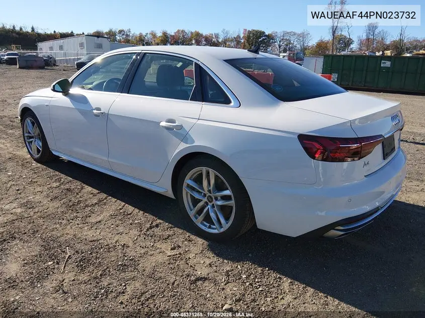 2023 AUDI A4 VIN WAUEAAF44PN023732 — фото 3