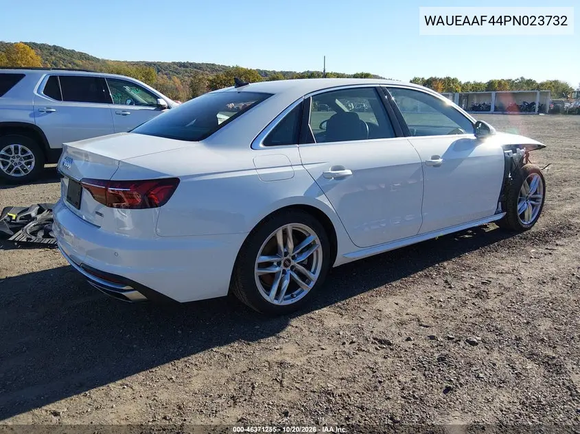 2023 AUDI A4 VIN WAUEAAF44PN023732 — фото 4