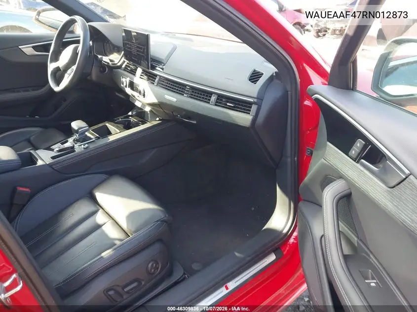 2024 AUDI A4 VIN WAUEAAF47RN012873 — фото 5