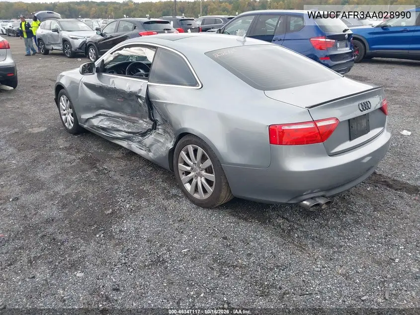 2010 AUDI A5 VIN WAUCFAFR3AA028990 — фото 3