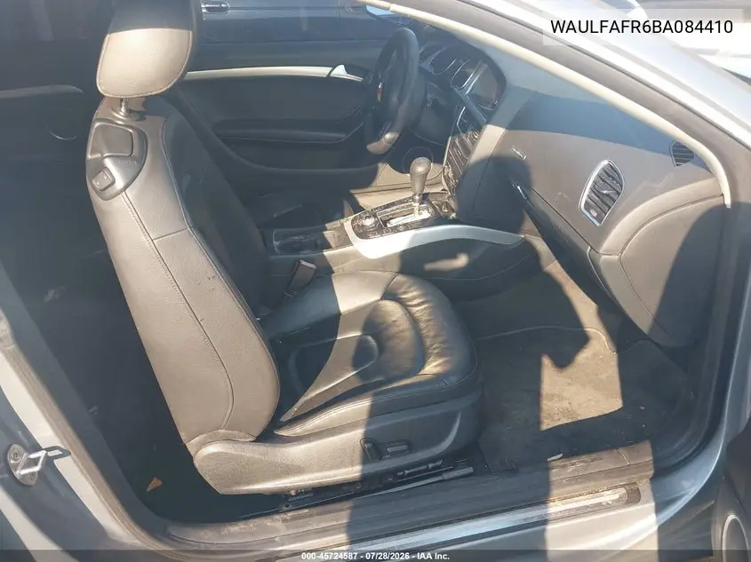 2011 AUDI A5 VIN WAULFAFR6BA084410 — фото 5
