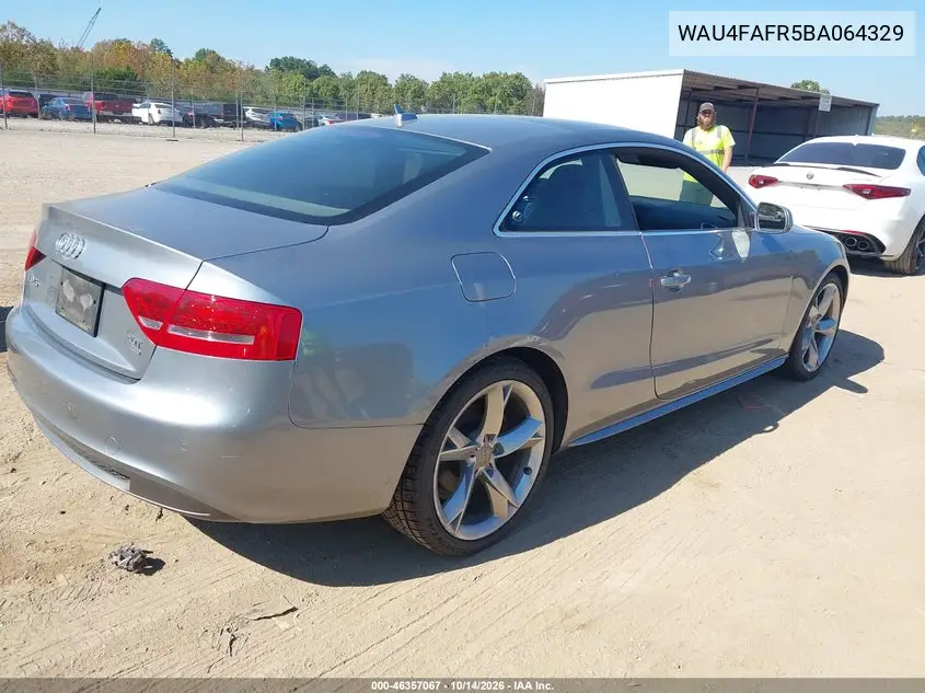 2011 AUDI A5 VIN WAU4FAFR5BA064329 — фото 4