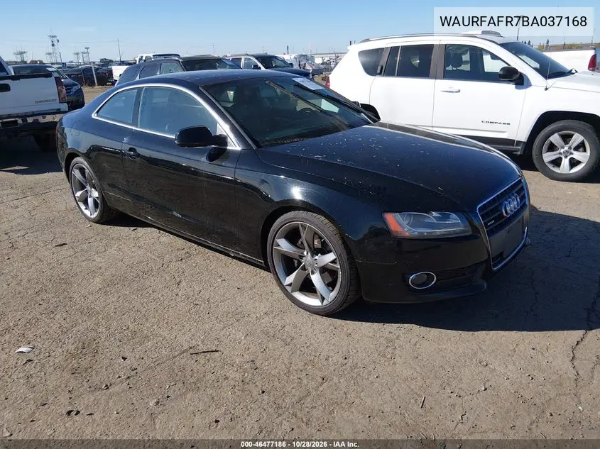 AUDI A5 2011, VIN WAURFAFR7BA037168