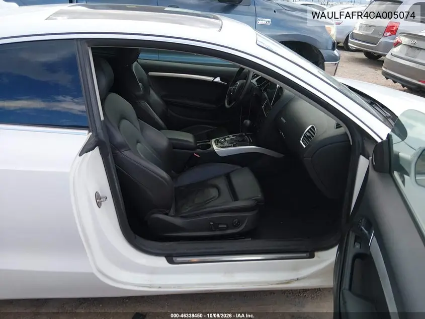 2012 AUDI A5 VIN WAULFAFR4CA005074 — фото 5