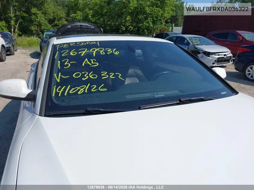 2013 AUDI A5 VIN WAULFBFRXDA036322 — фото 18