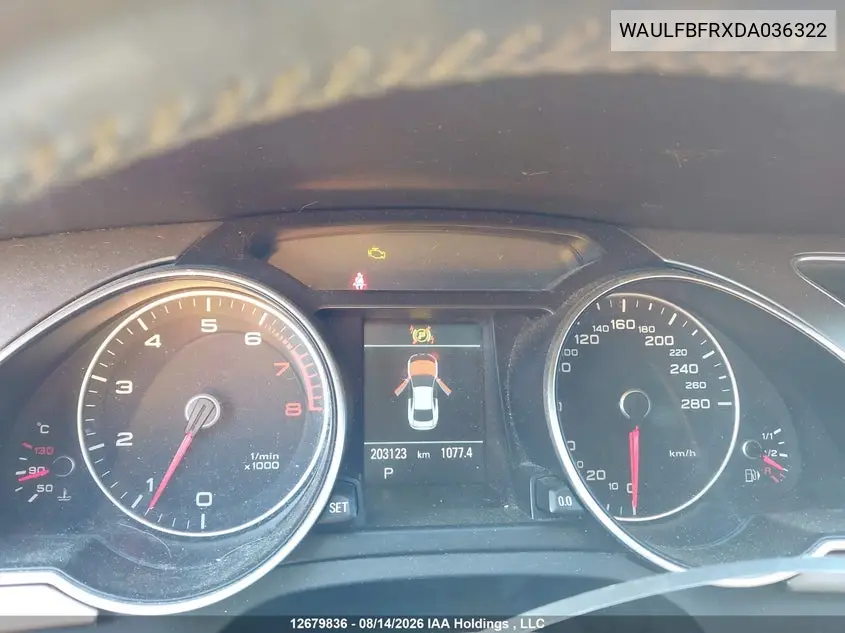 2013 AUDI A5 VIN WAULFBFRXDA036322 — фото 7