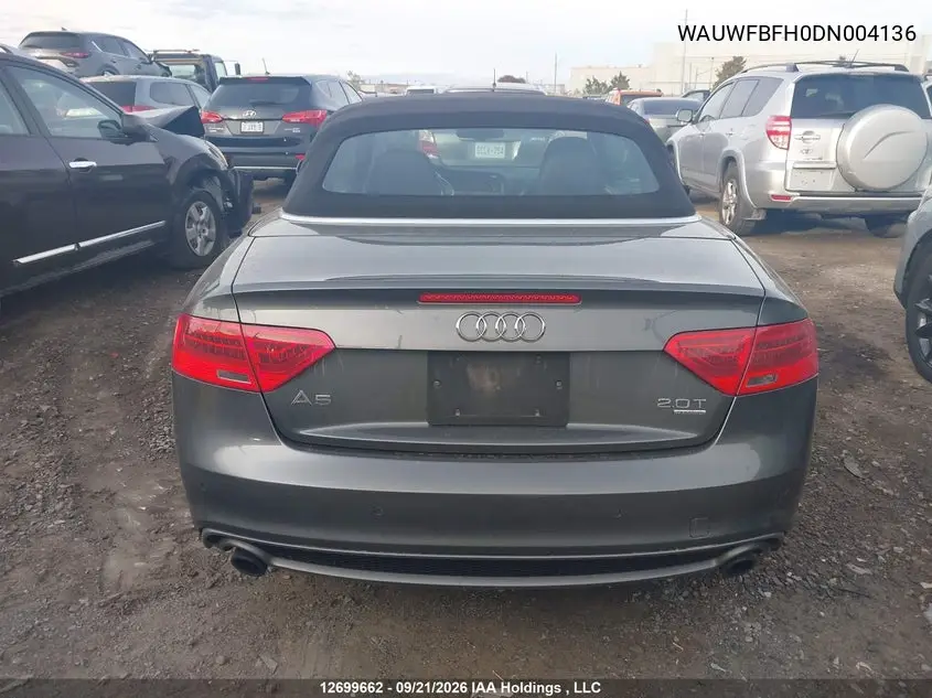 2013 AUDI A5 VIN WAUWFBFH0DN004136 — фото 16