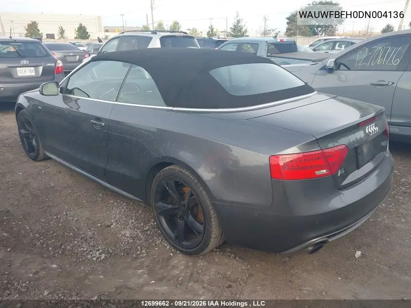 2013 AUDI A5 VIN WAUWFBFH0DN004136 — фото 3